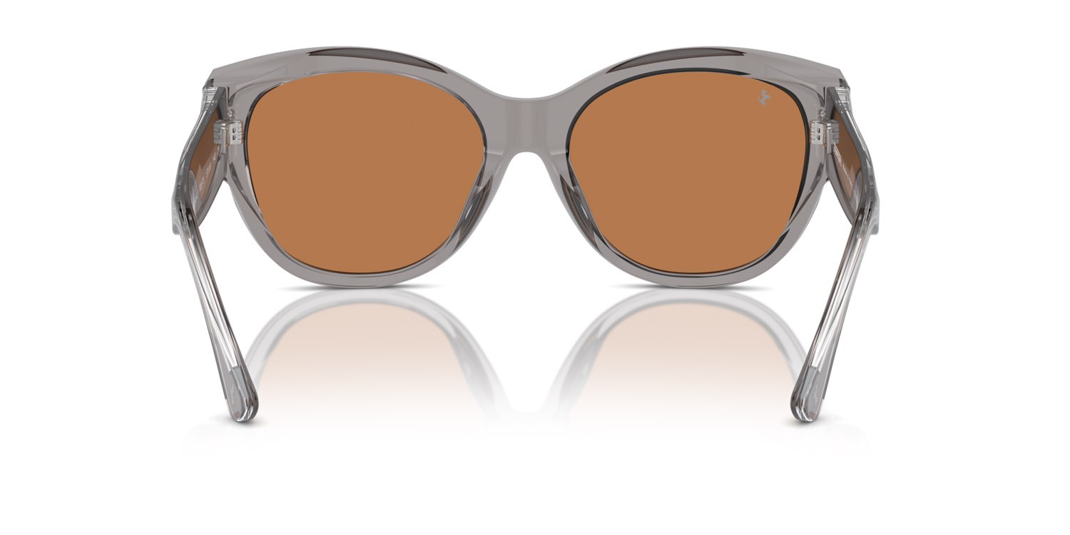 Occhiali da sole Ferrari FH 2008U (703/73) colore grigio trasparente forma quadrato lenti marrone