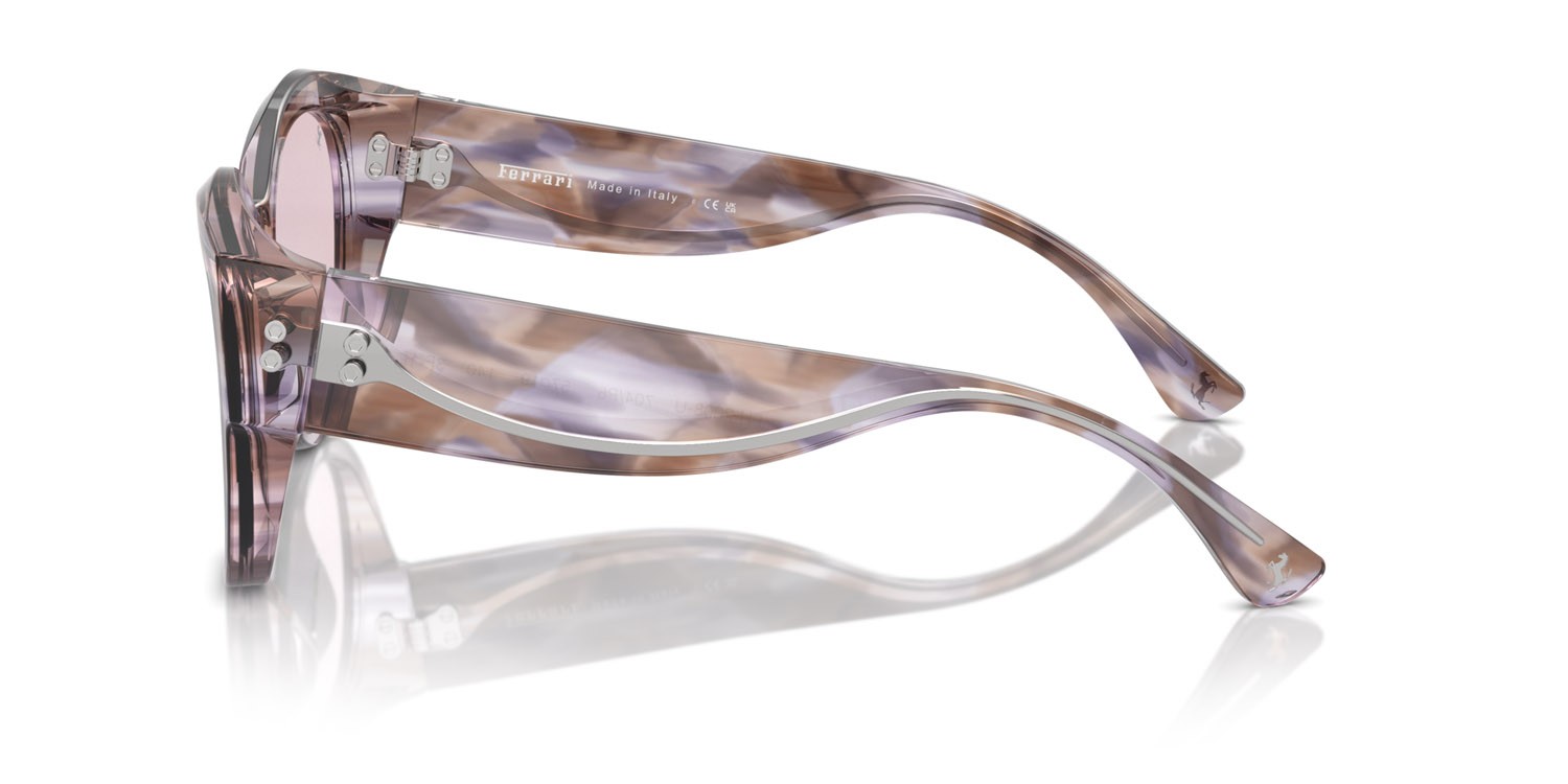 Occhiali da sole Ferrari FH 2008U (704/P5) colore havana viola forma quadrato lenti transition pink