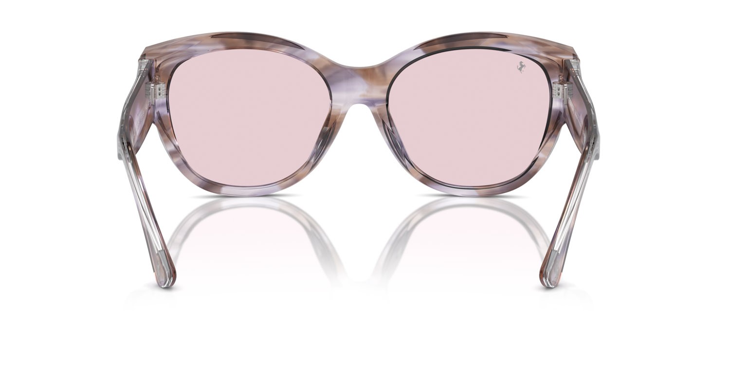 Occhiali da sole Ferrari FH 2008U (704/P5) colore havana viola forma quadrato lenti transition pink