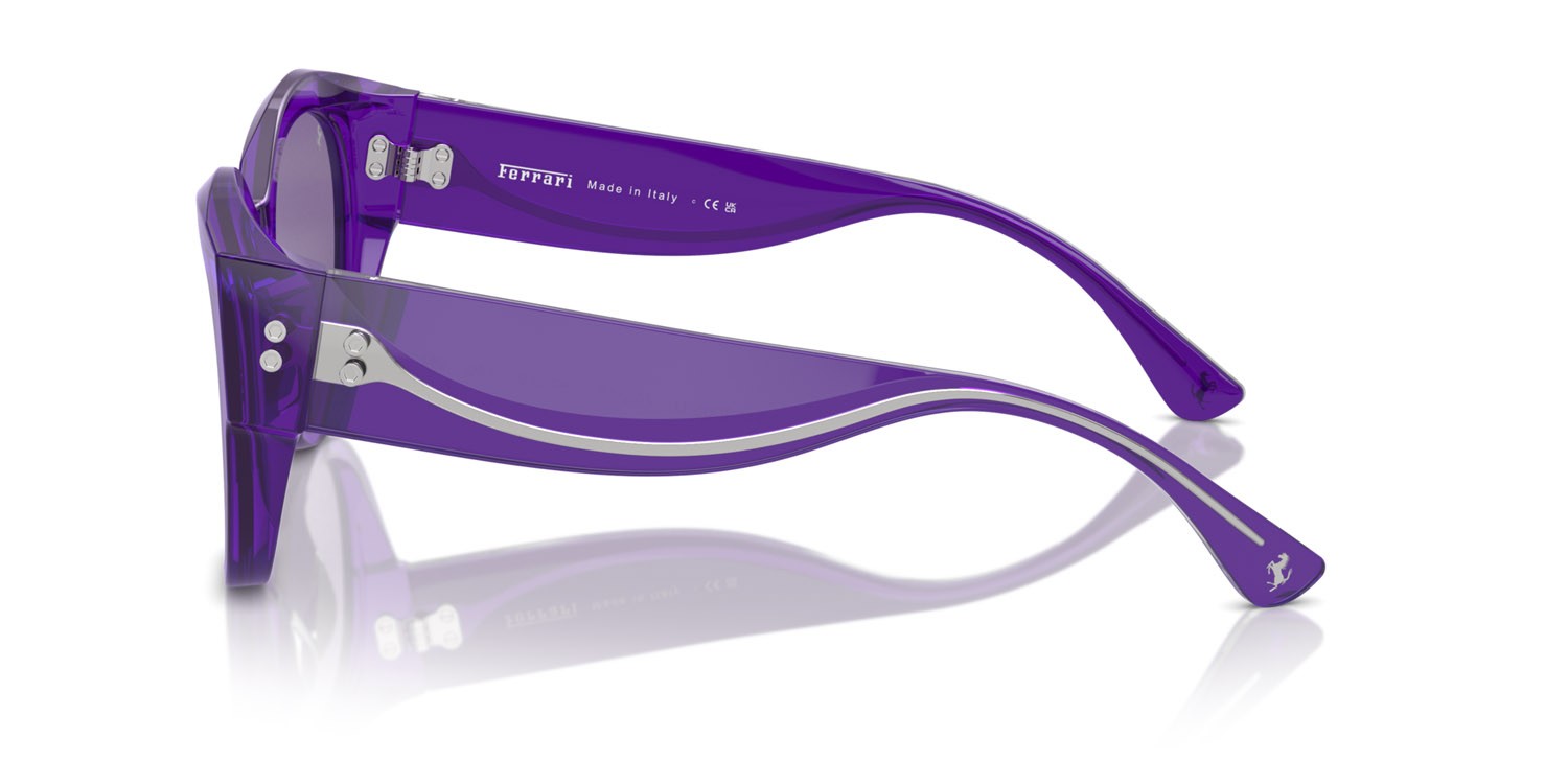 Occhiali da sole Ferrari FH 2008U (705/AK) colore viola trasparente forma quadrato lenti viola