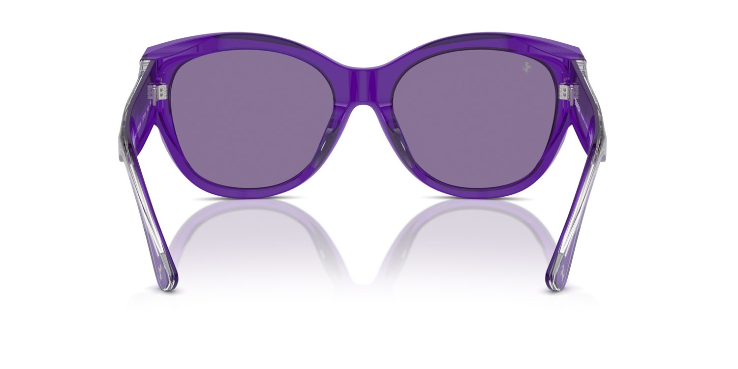 Occhiali da sole Ferrari FH 2008U (705/AK) colore viola trasparente forma quadrato lenti viola