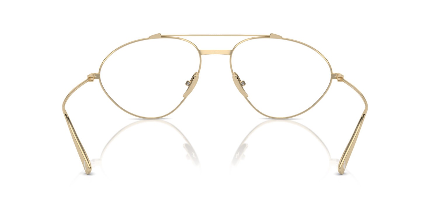 Occhiali da vista Ferrari FH 3001TD (302) colore oro pallido forma irregolare lenti lente demo