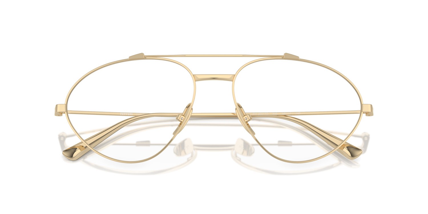 Occhiali da vista Ferrari FH 3001TD (302) colore oro pallido forma irregolare lenti lente demo