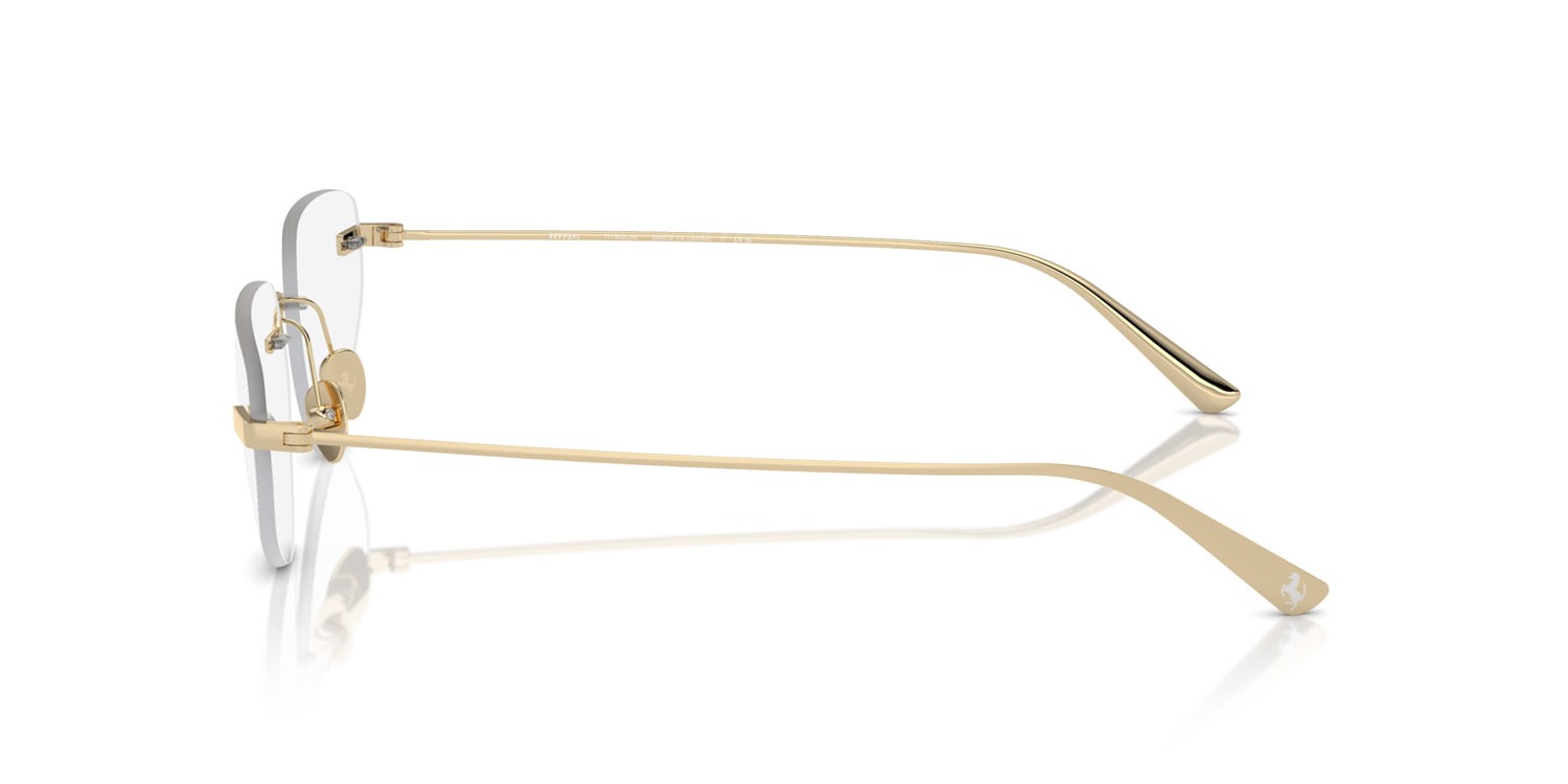 Occhiali da vista Ferrari FH 3002TD (302) colore oro pallido forma irregolare lenti lente demo