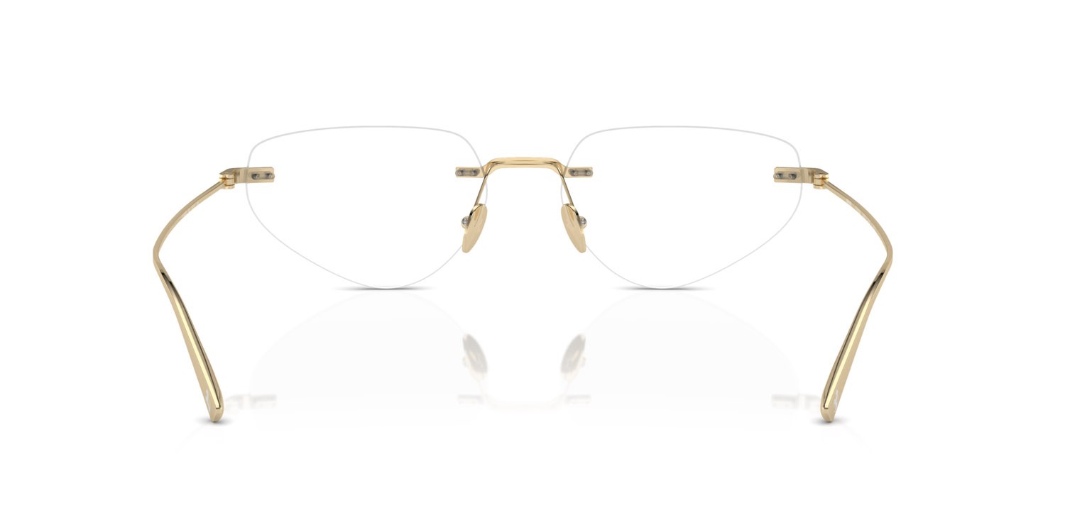 Occhiali da vista Ferrari FH 3002TD (302) colore oro pallido forma irregolare lenti lente demo