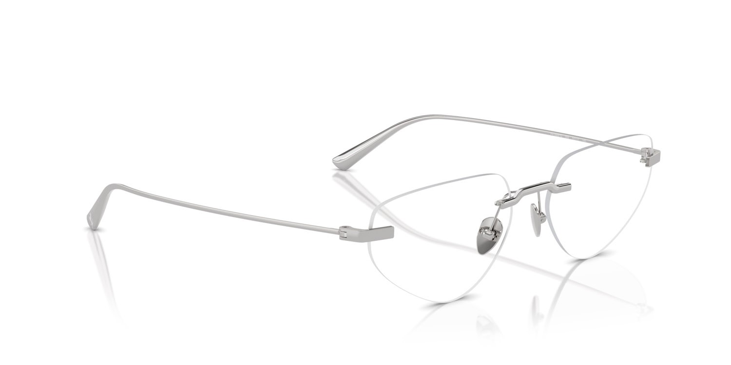 Occhiali da vista Ferrari FH 3002TD (303) colore argento forma irregolare lenti lente demo
