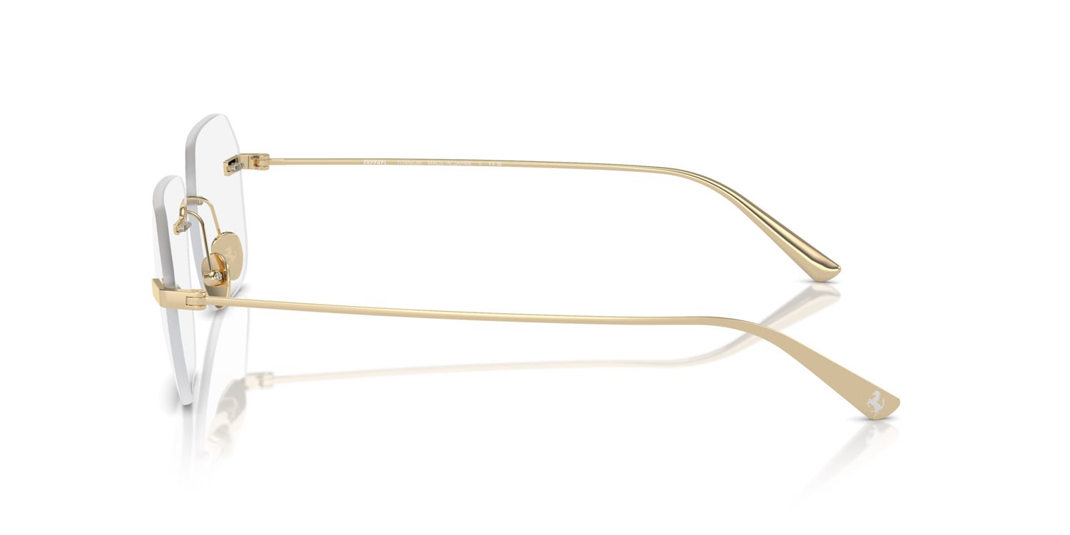 Occhiali da vista Ferrari FH 3003TD (302) colore oro pallido forma quadrato lenti lente demo