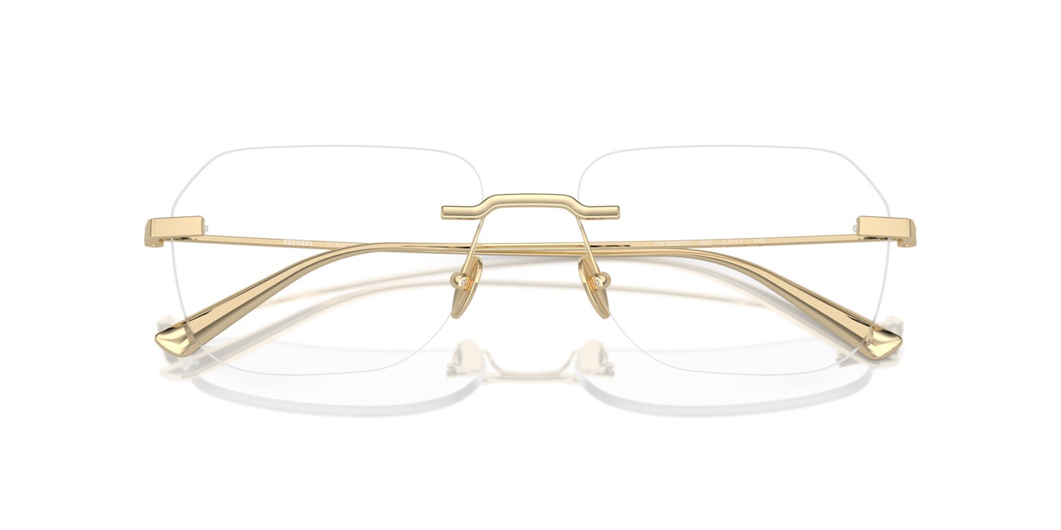 Occhiali da vista Ferrari FH 3003TD (302) colore oro pallido forma quadrato lenti lente demo