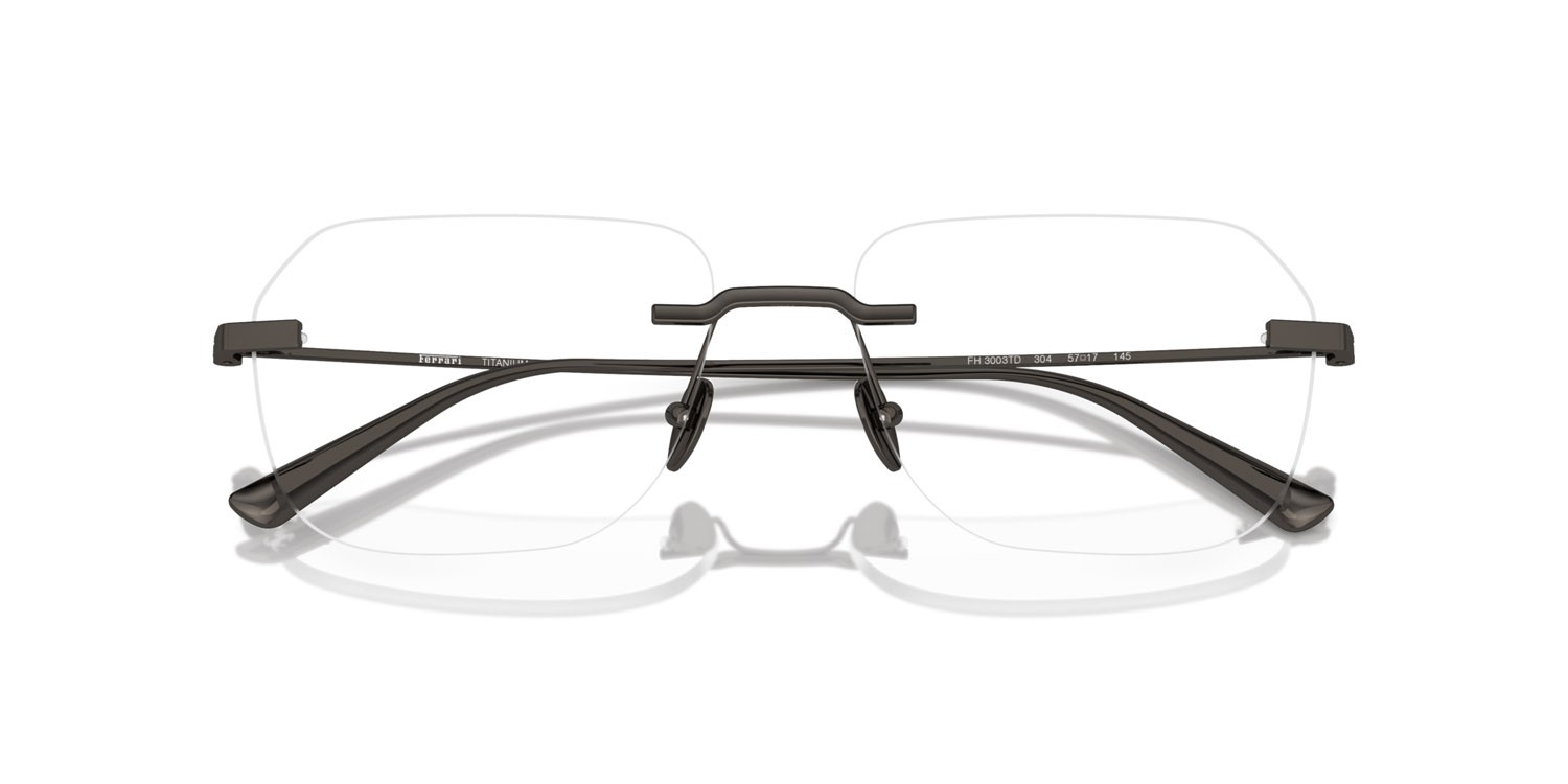 Occhiali da vista Ferrari FH 3003TD (304) colore gunmetal forma quadrato lenti lente demo