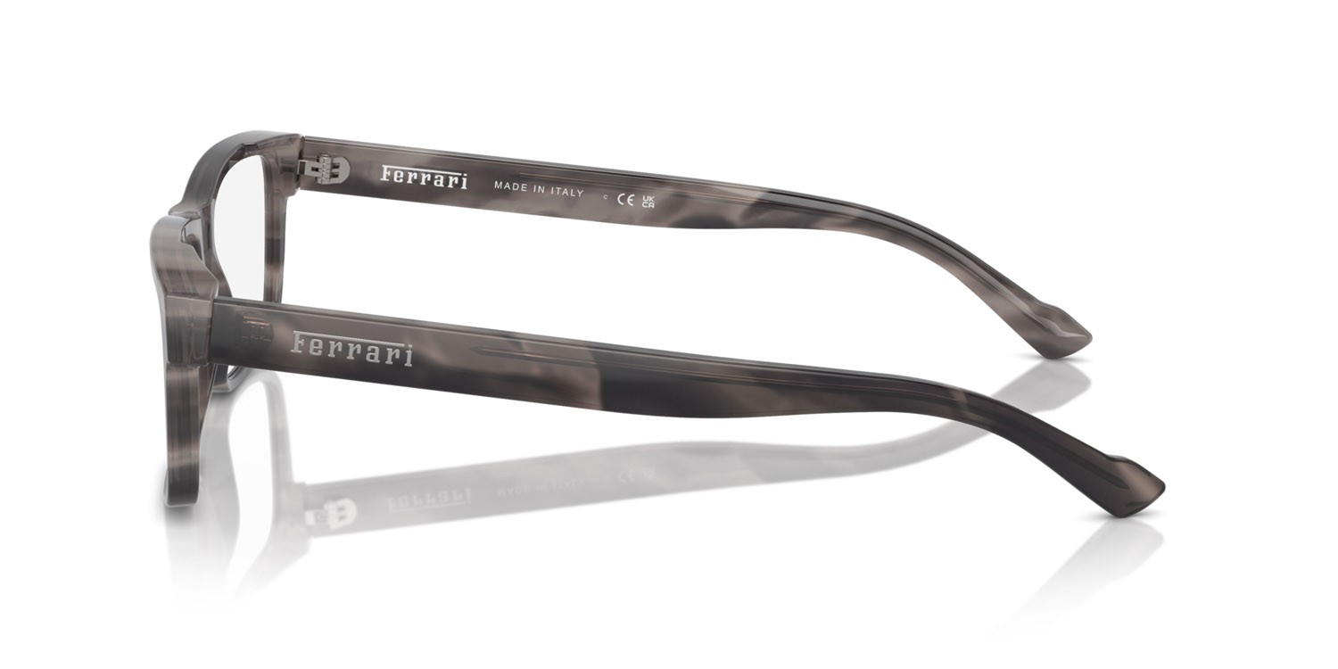 Occhiali da vista Ferrari FH 4001 (710) colore striato grigio forma rettangolare lenti lente demo