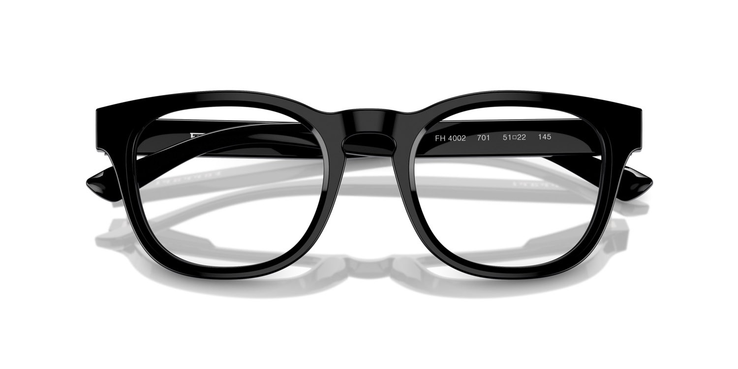 Occhiali da vista Ferrari FH 4002 (701) colore nero forma rotondo lenti lente demo