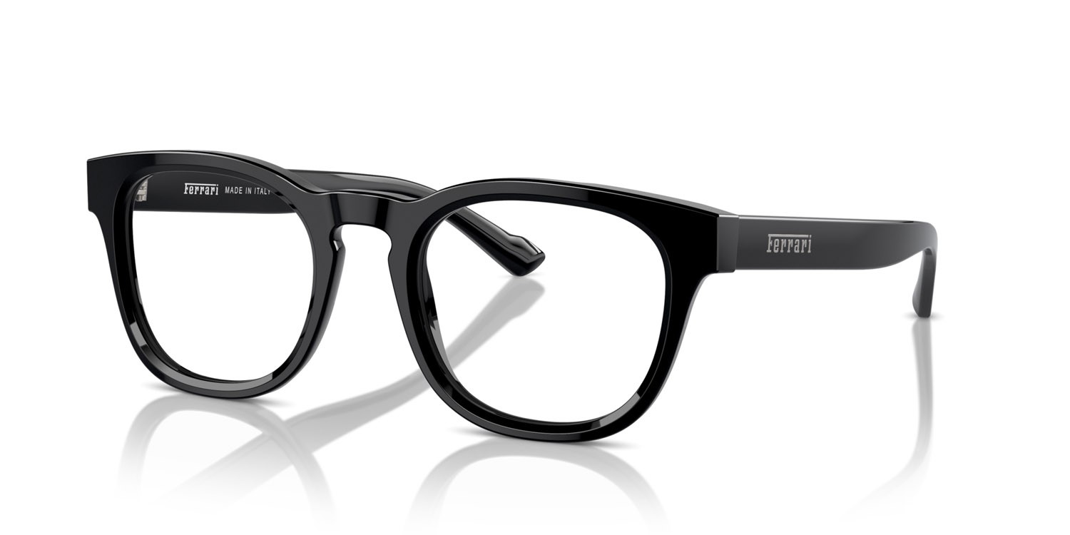 Occhiali da vista Ferrari FH 4002 (701) colore nero forma rotondo lenti lente demo