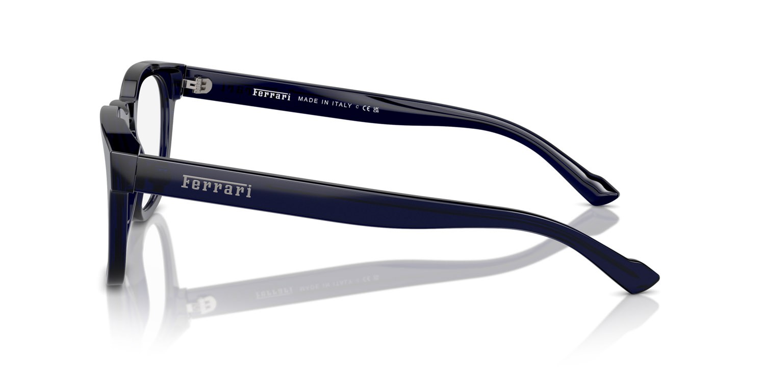 Occhiali da vista Ferrari FH 4002 (708) colore blu trasparente forma rotondo lenti lente demo