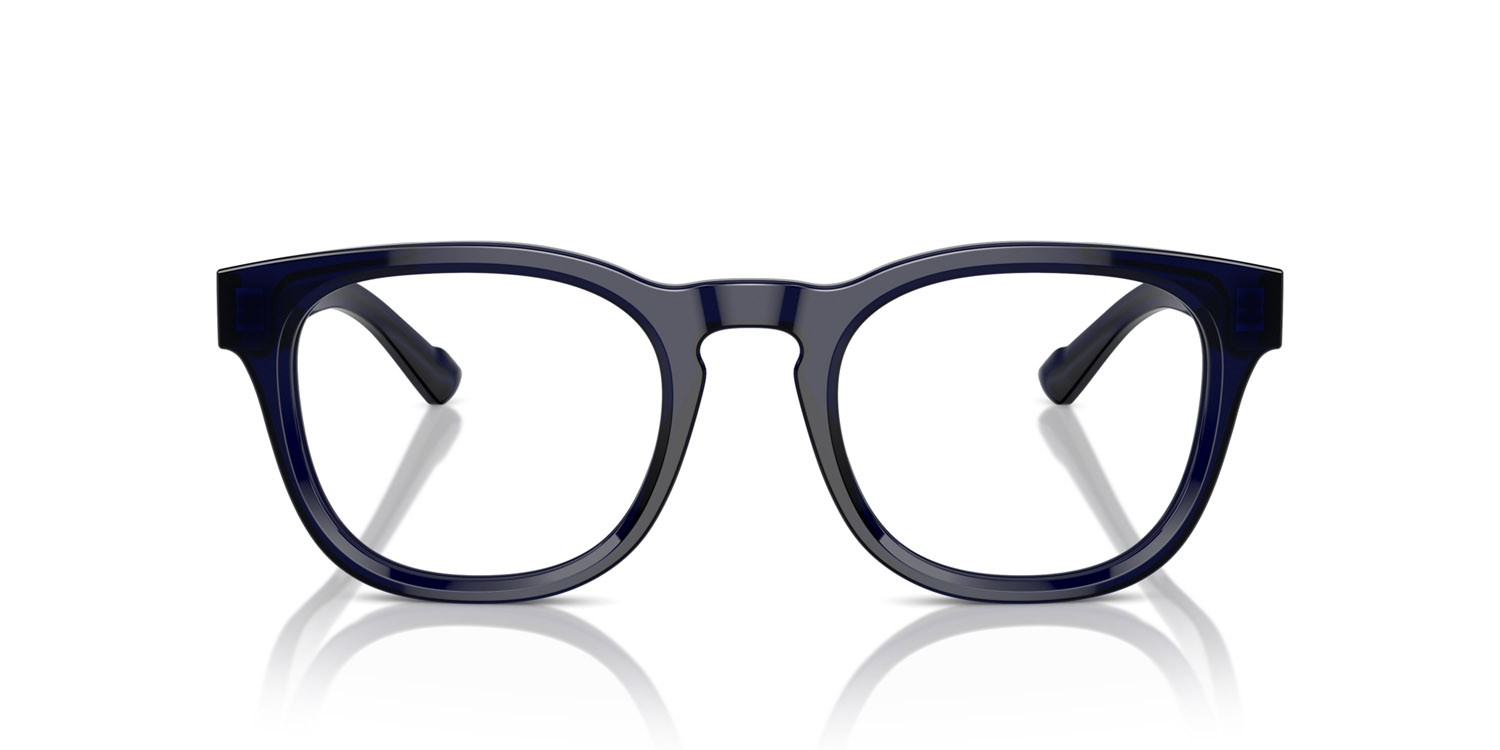 Occhiali da vista Ferrari FH 4002 (708) colore blu trasparente forma rotondo lenti lente demo