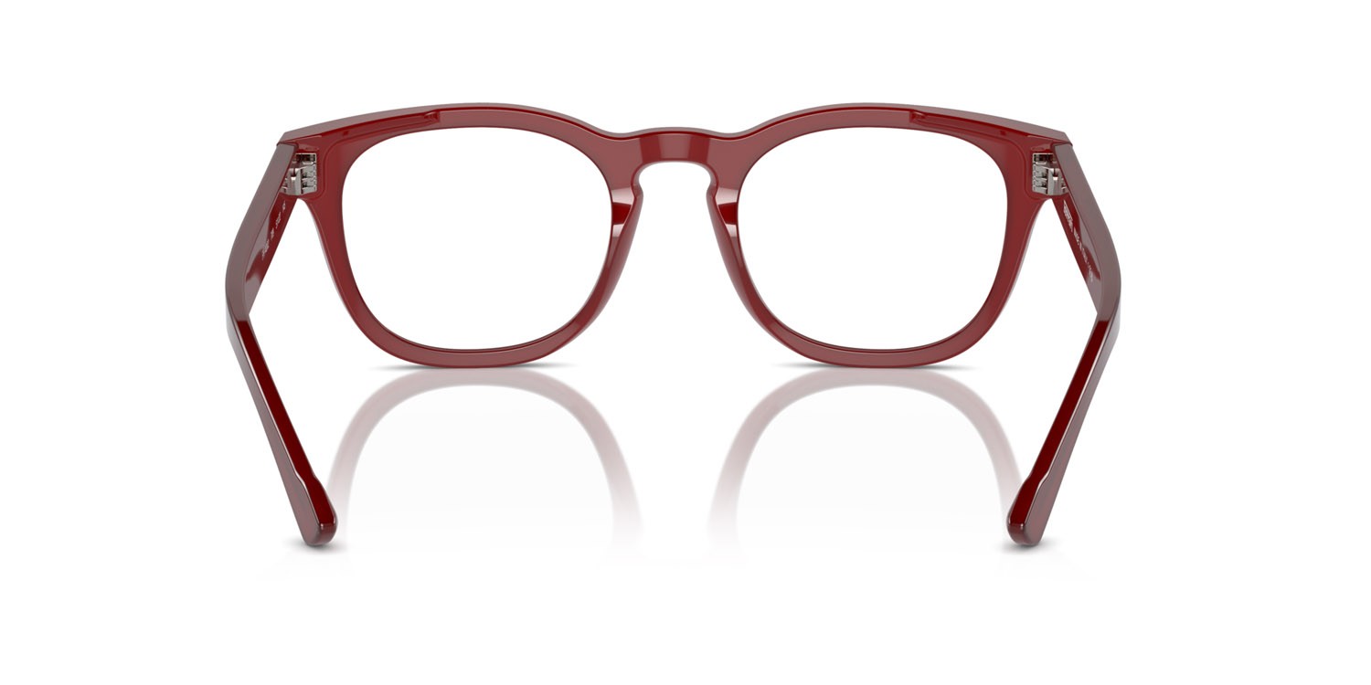 Occhiali da vista Ferrari FH 4002 (709) colore rosso trasparente forma rotondo lenti lente demo