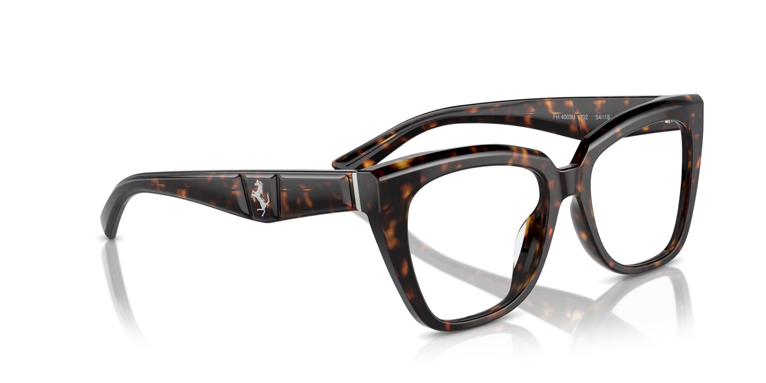 Occhiali da vista Ferrari FH 4003U (702) colore havana forma quadrato lenti lente demo