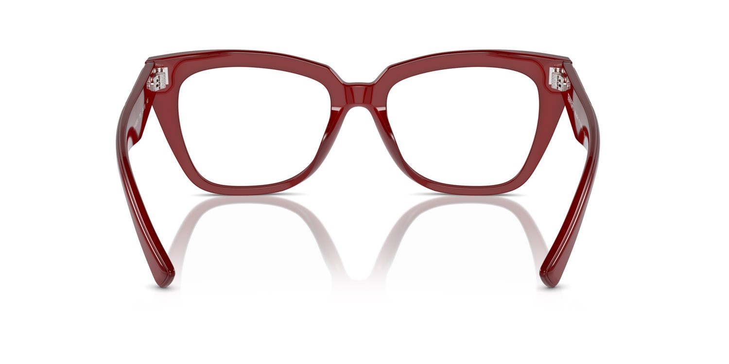 Occhiali da vista Ferrari FH 4003U (709) colore rosso trasparente forma quadrato lenti lente demo
