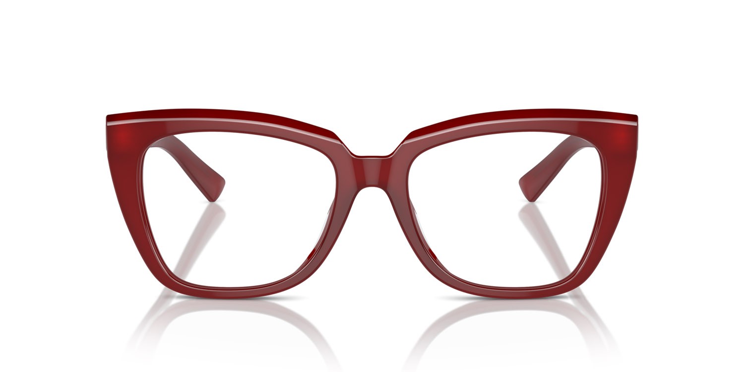 Occhiali da vista Ferrari FH 4003U (709) colore rosso trasparente forma quadrato lenti lente demo