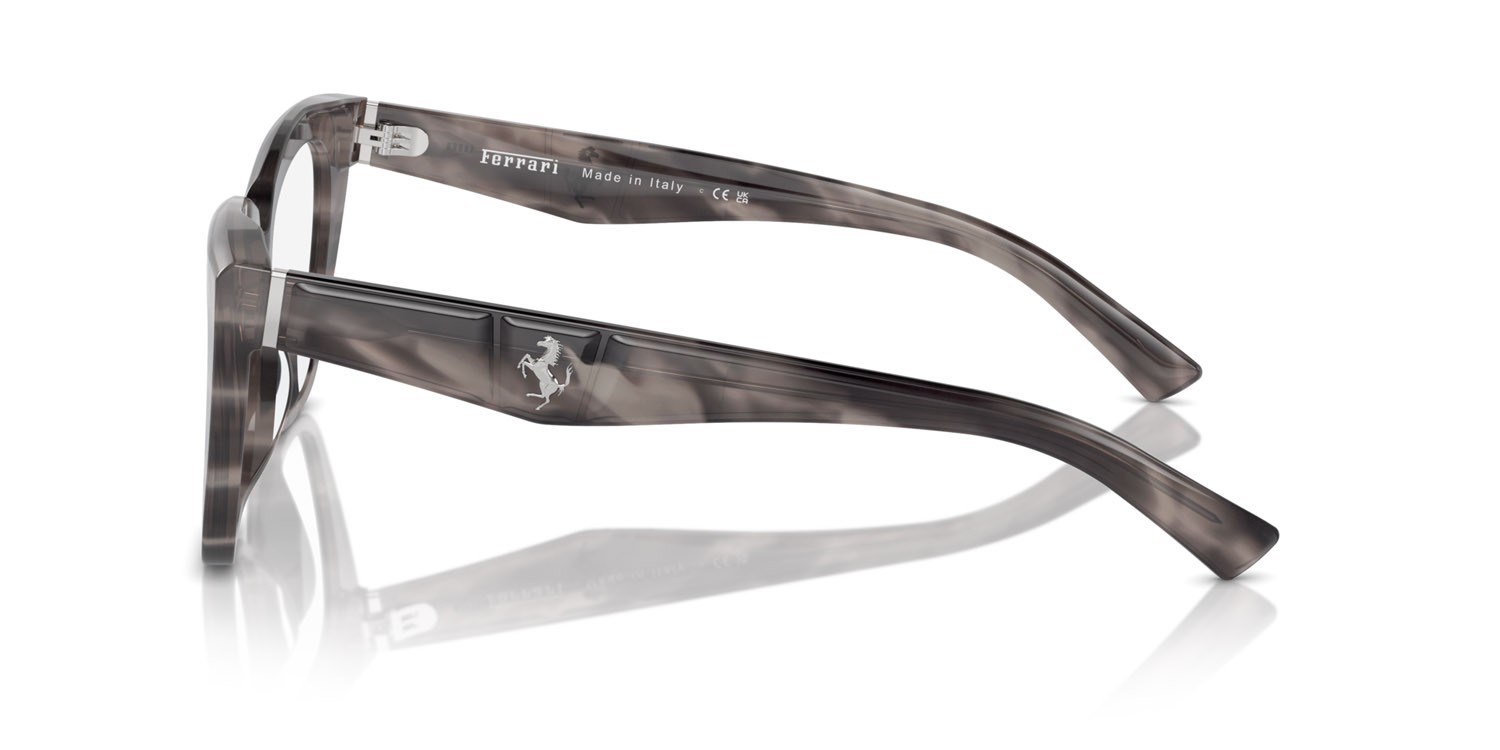 Occhiali da vista Ferrari FH 4003U (710) colore grigio striato forma quadrato lenti lente demo