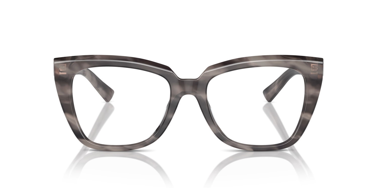 Occhiali da vista Ferrari FH 4003U (710) colore grigio striato forma quadrato lenti lente demo
