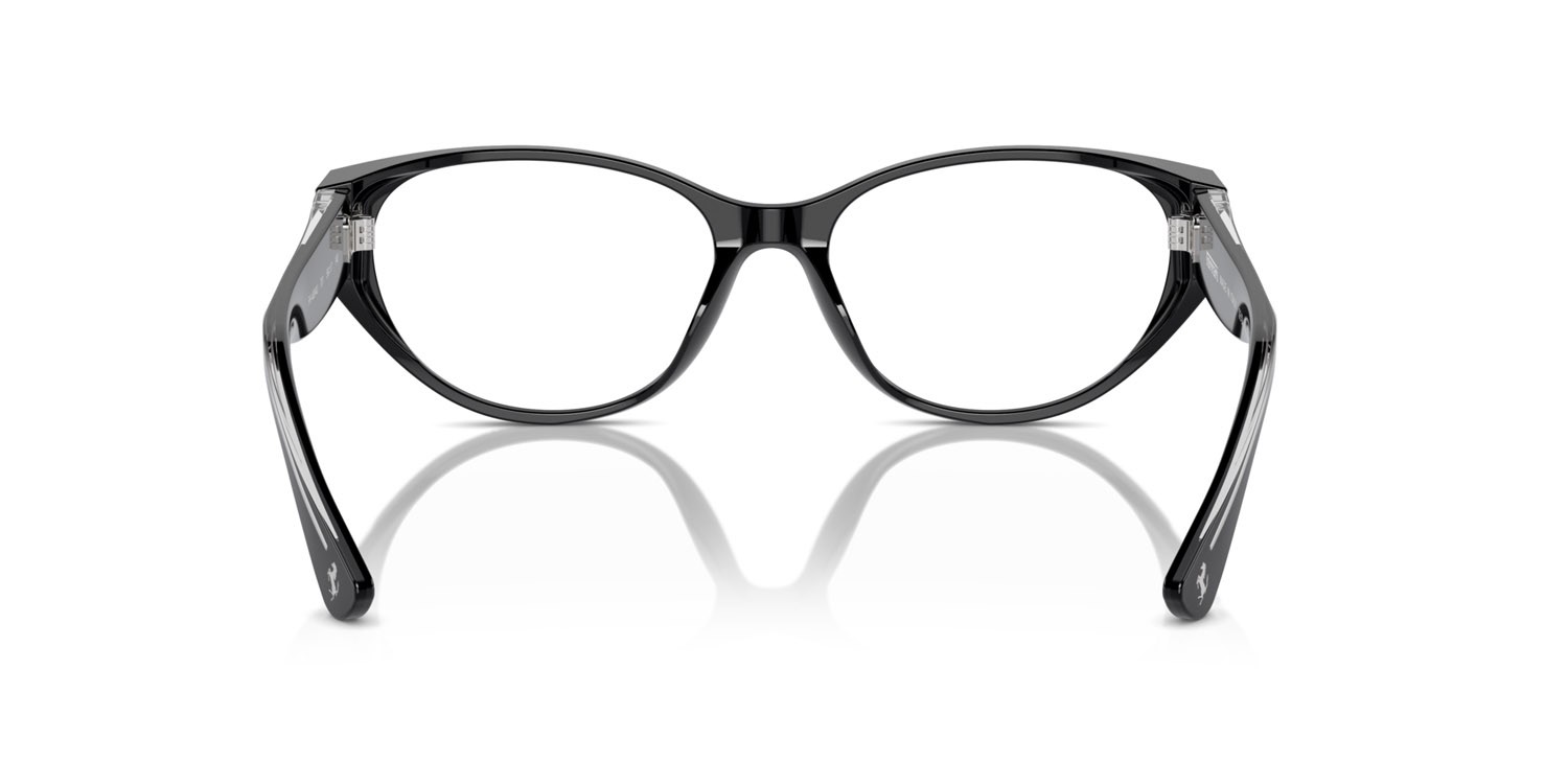 Occhiali da vista Ferrari FH 4004U (701) colore nero forma cat eye lenti lente demo