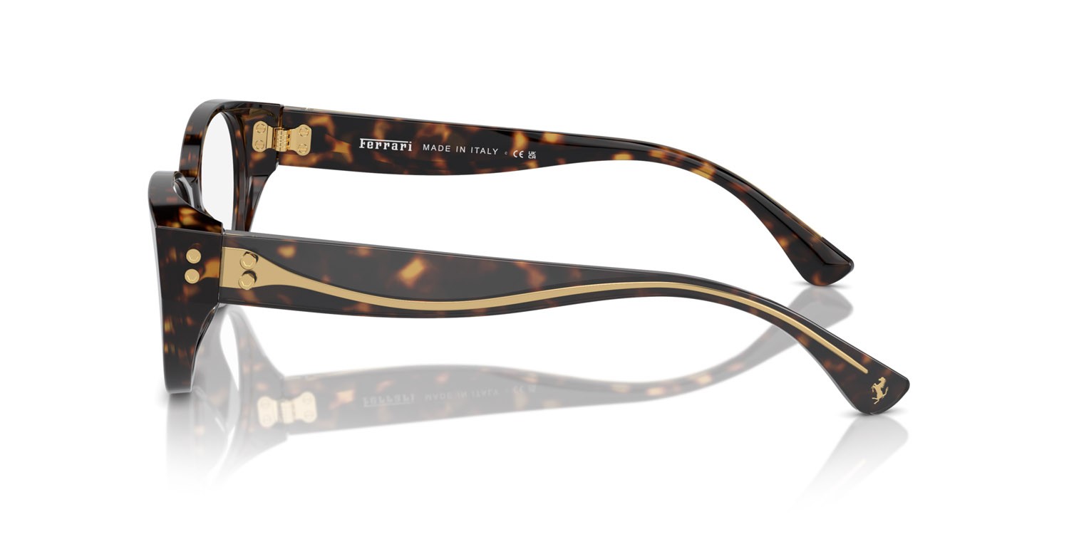 Occhiali da vista Ferrari FH 4004U (702) colore havana forma cat eye lenti lente demo