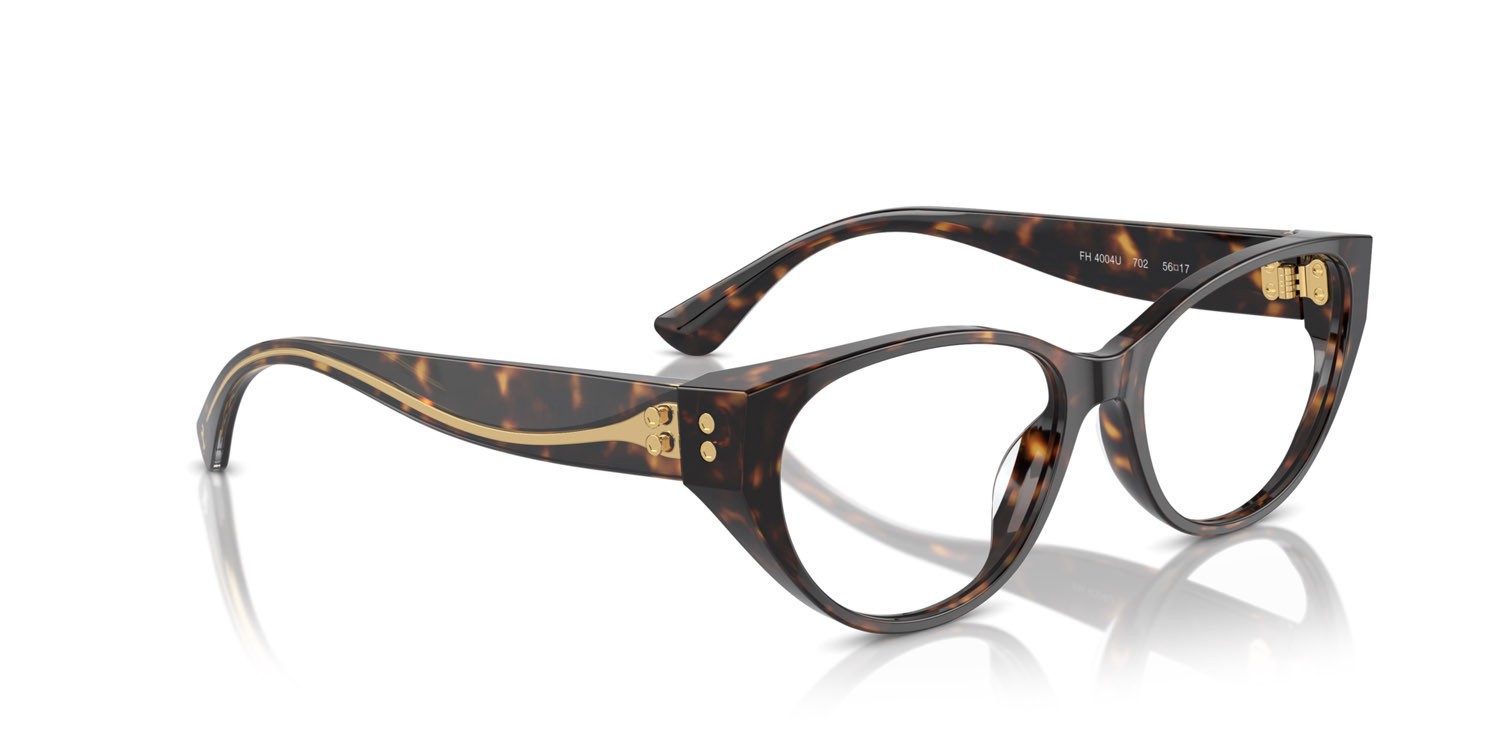 Occhiali da vista Ferrari FH 4004U (702) colore havana forma cat eye lenti lente demo