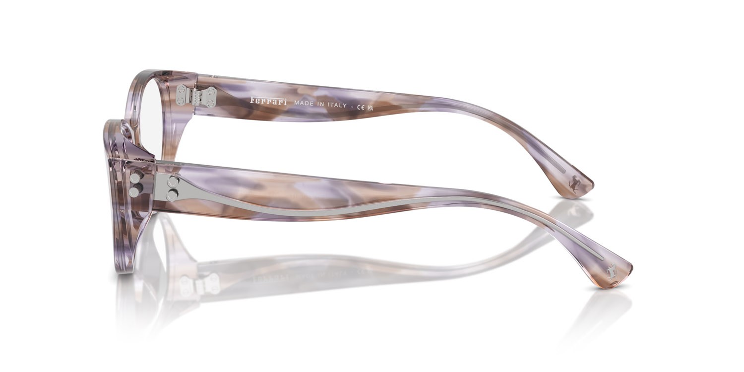 Occhiali da vista Ferrari FH 4004U (704) colore havana viola forma cat eye lenti lente demo