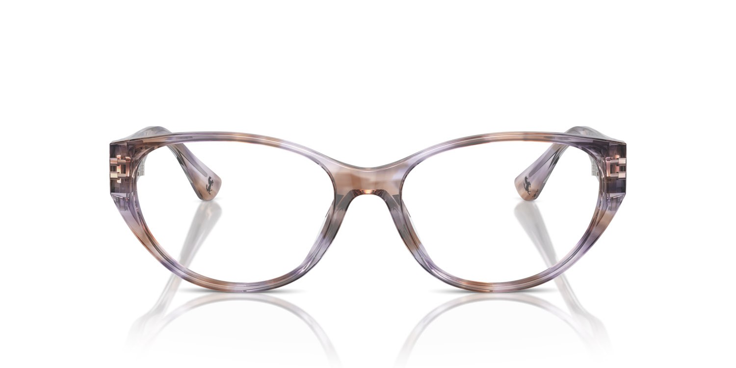 Occhiali da vista Ferrari FH 4004U (704) colore havana viola forma cat eye lenti lente demo