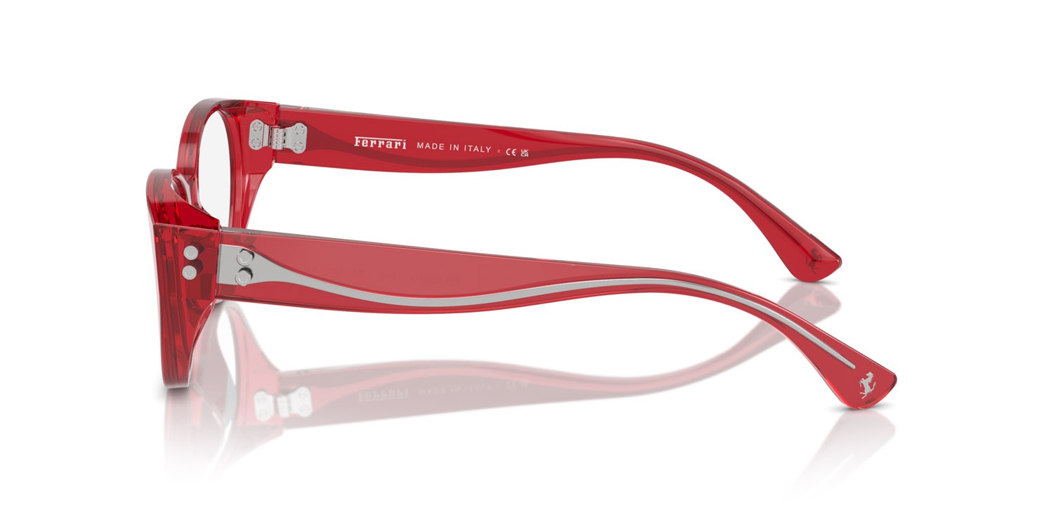 Occhiali da vista Ferrari FH 4004U (706) colore rosso forma cat eye lenti lente demo