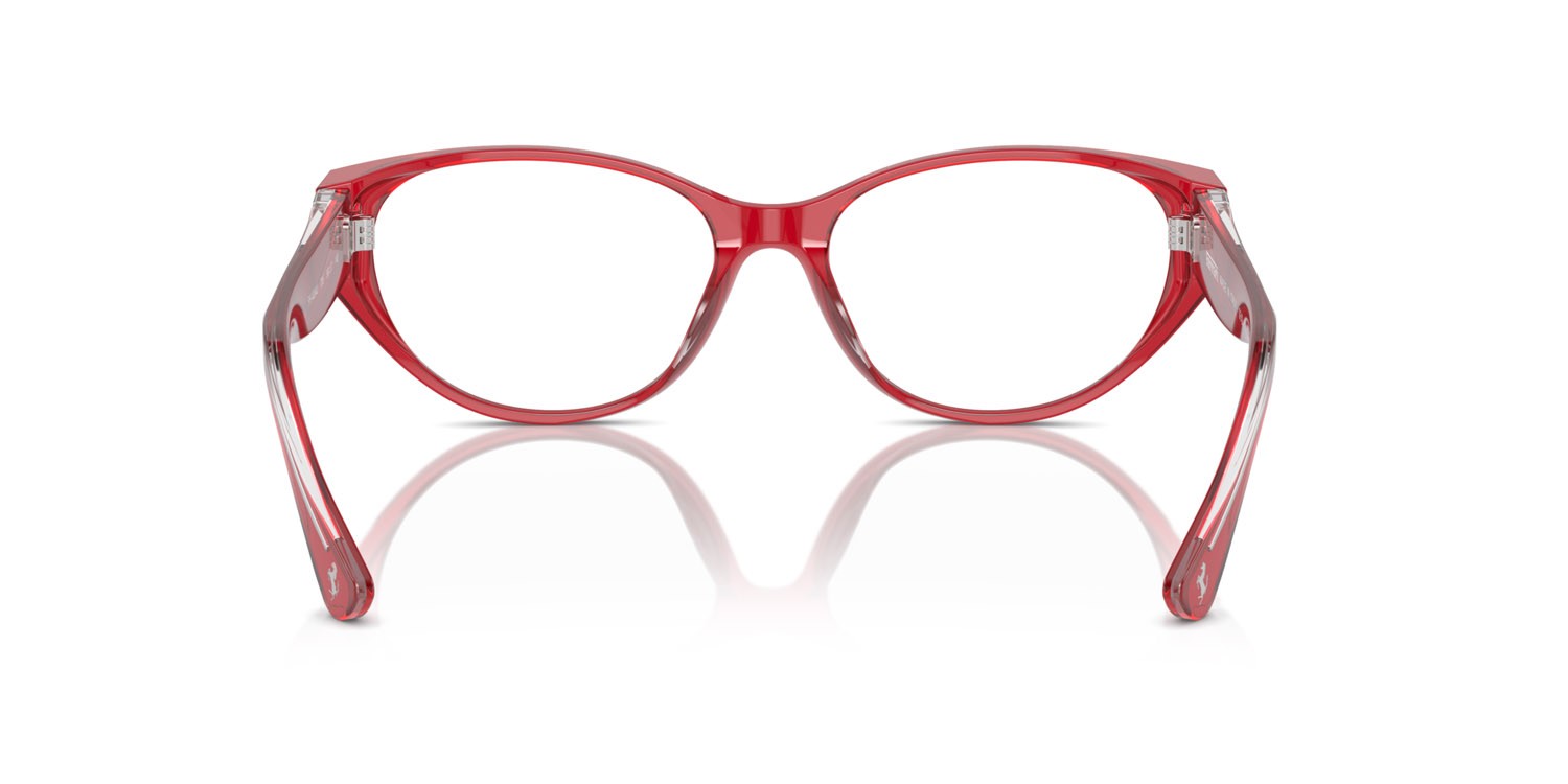 Occhiali da vista Ferrari FH 4004U (706) colore rosso forma cat eye lenti lente demo