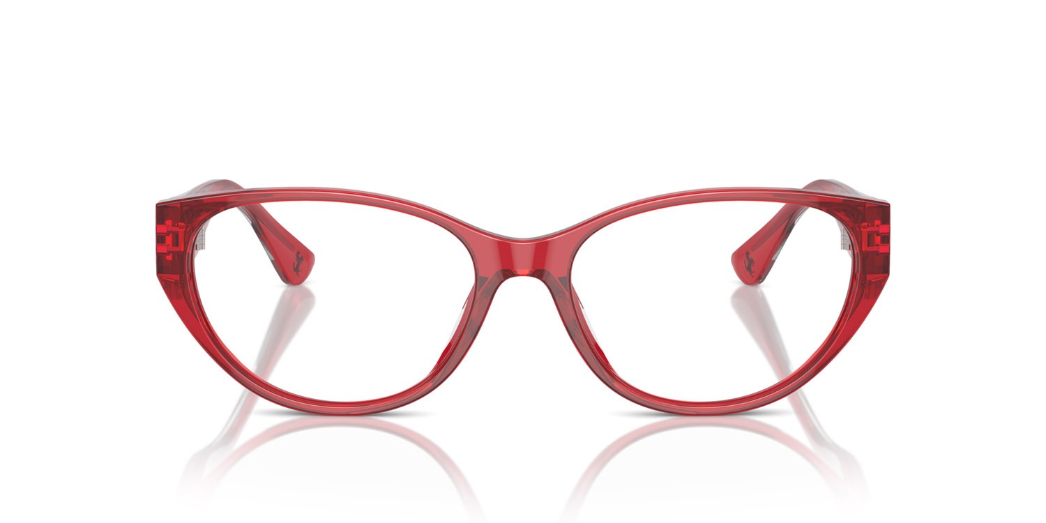 Occhiali da vista Ferrari FH 4004U (706) colore rosso forma cat eye lenti lente demo