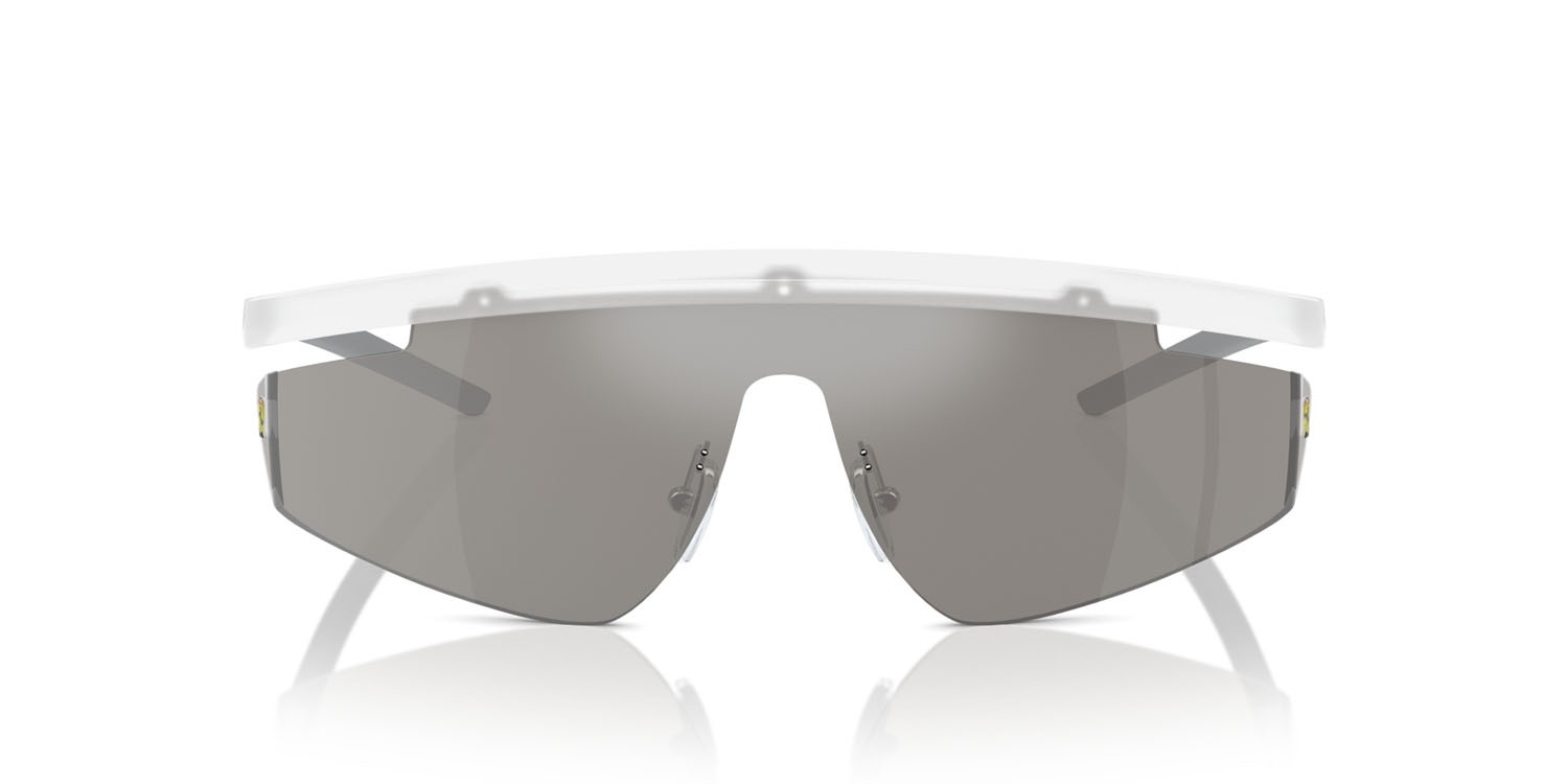 Occhiali da sole Ferrari Scuderia FZ 6001 (505/6G) colore grigio trasparente forma irregolare lenti specchiata grigia