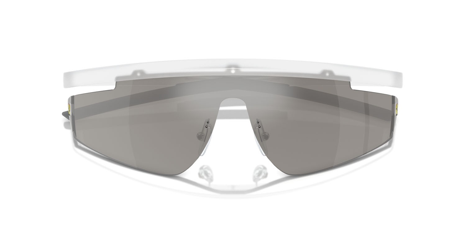 Occhiali da sole Ferrari Scuderia FZ 6001 (505/6G) colore grigio trasparente forma irregolare lenti specchiata grigia