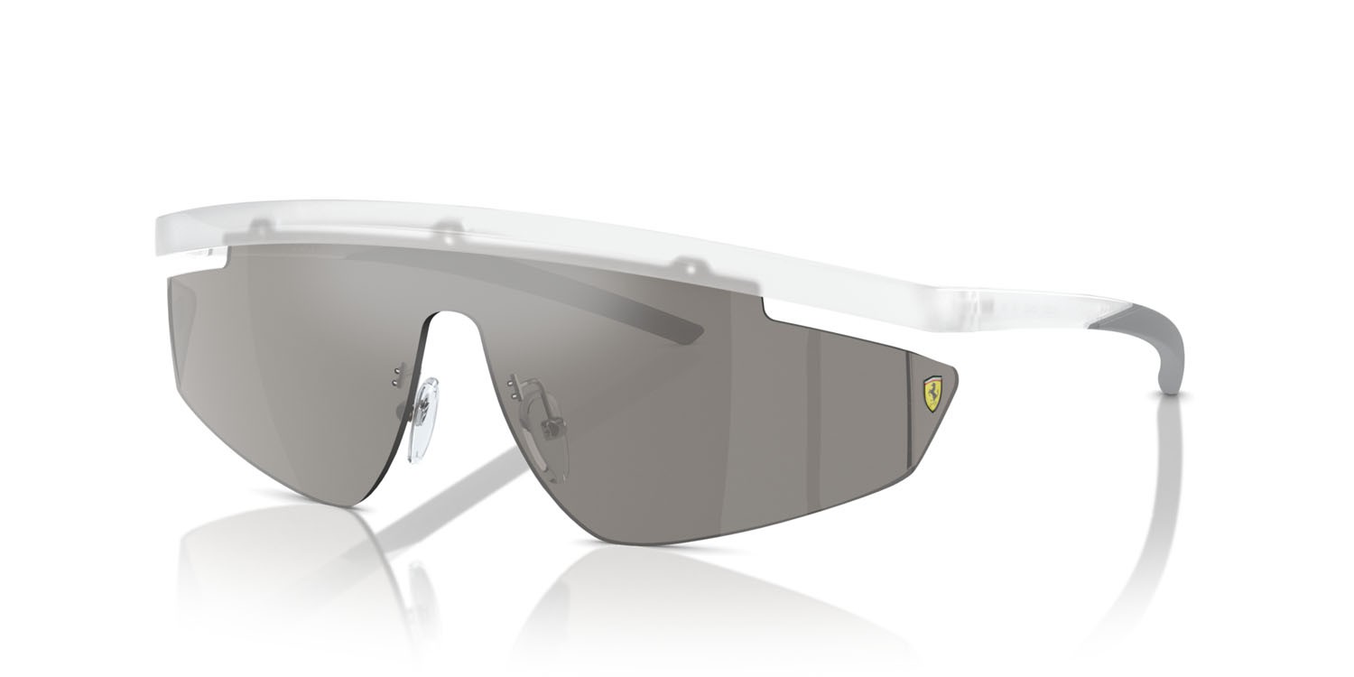 Occhiali da sole Ferrari Scuderia FZ 6001 (505/6G) colore grigio trasparente forma irregolare lenti specchiata grigia