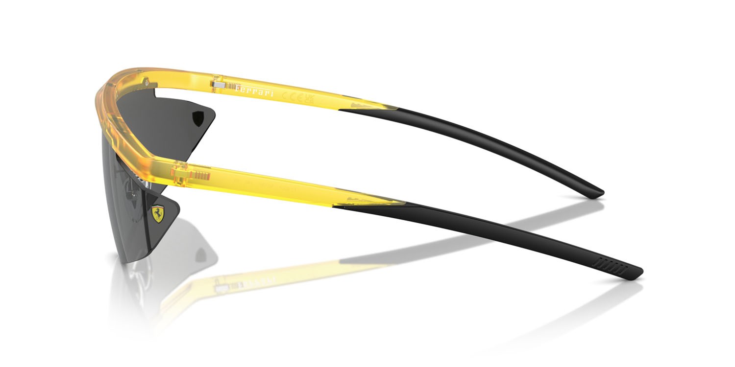 Occhiali da sole Ferrari Scuderia FZ 6001 (507/87) colore opal matte yellow forma irregolare lenti grigio