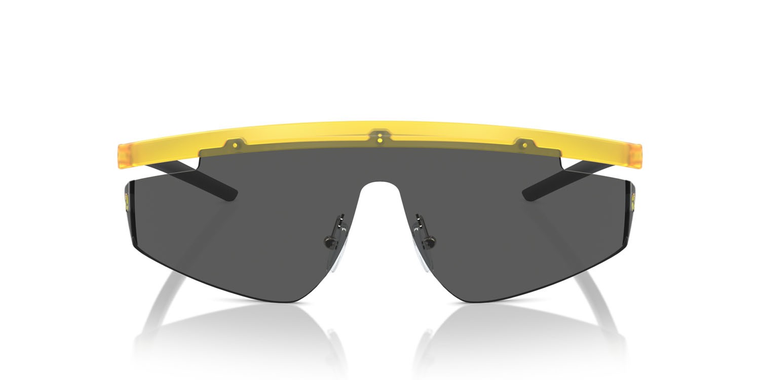 Occhiali da sole Ferrari Scuderia FZ 6001 (507/87) colore opal matte yellow forma irregolare lenti grigio
