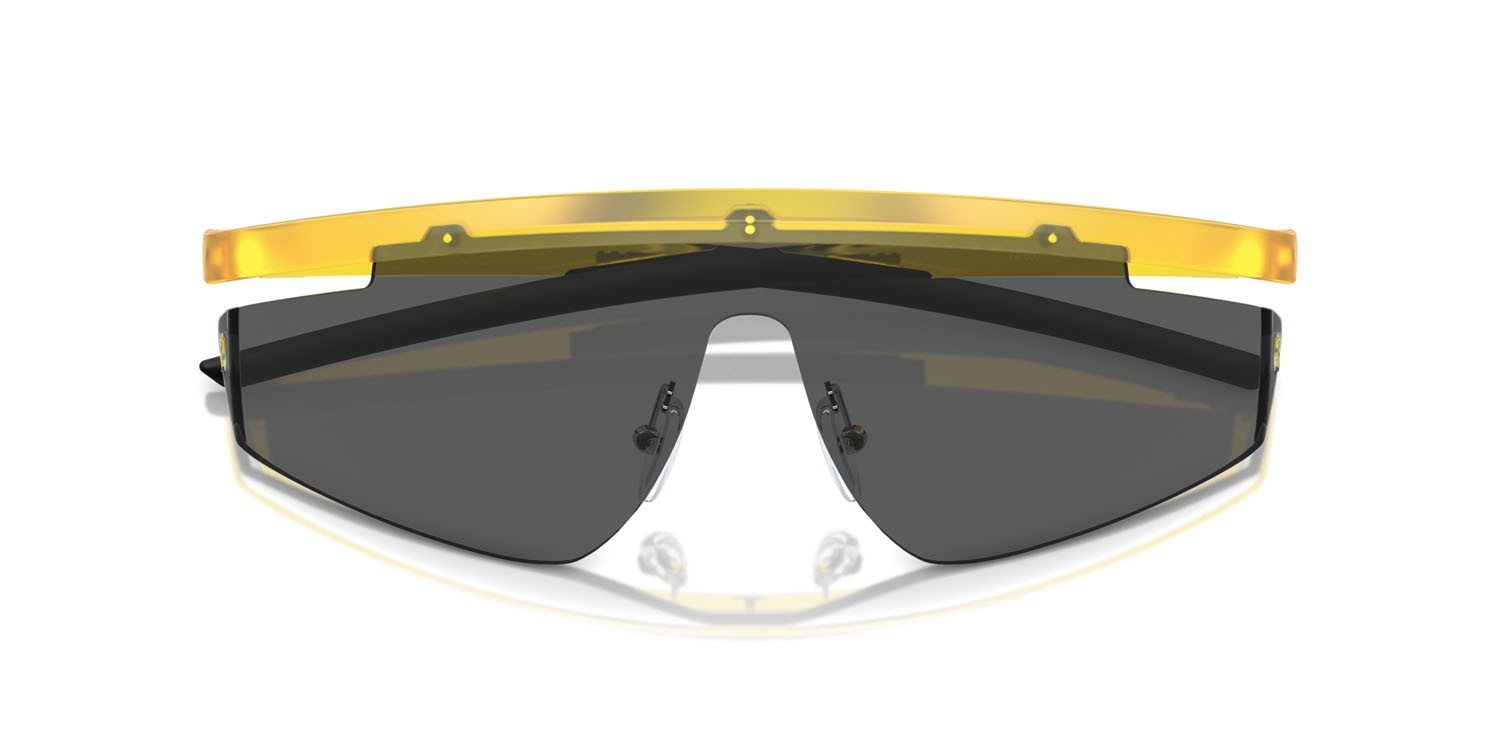 Occhiali da sole Ferrari Scuderia FZ 6001 (507/87) colore opal matte yellow forma irregolare lenti grigio