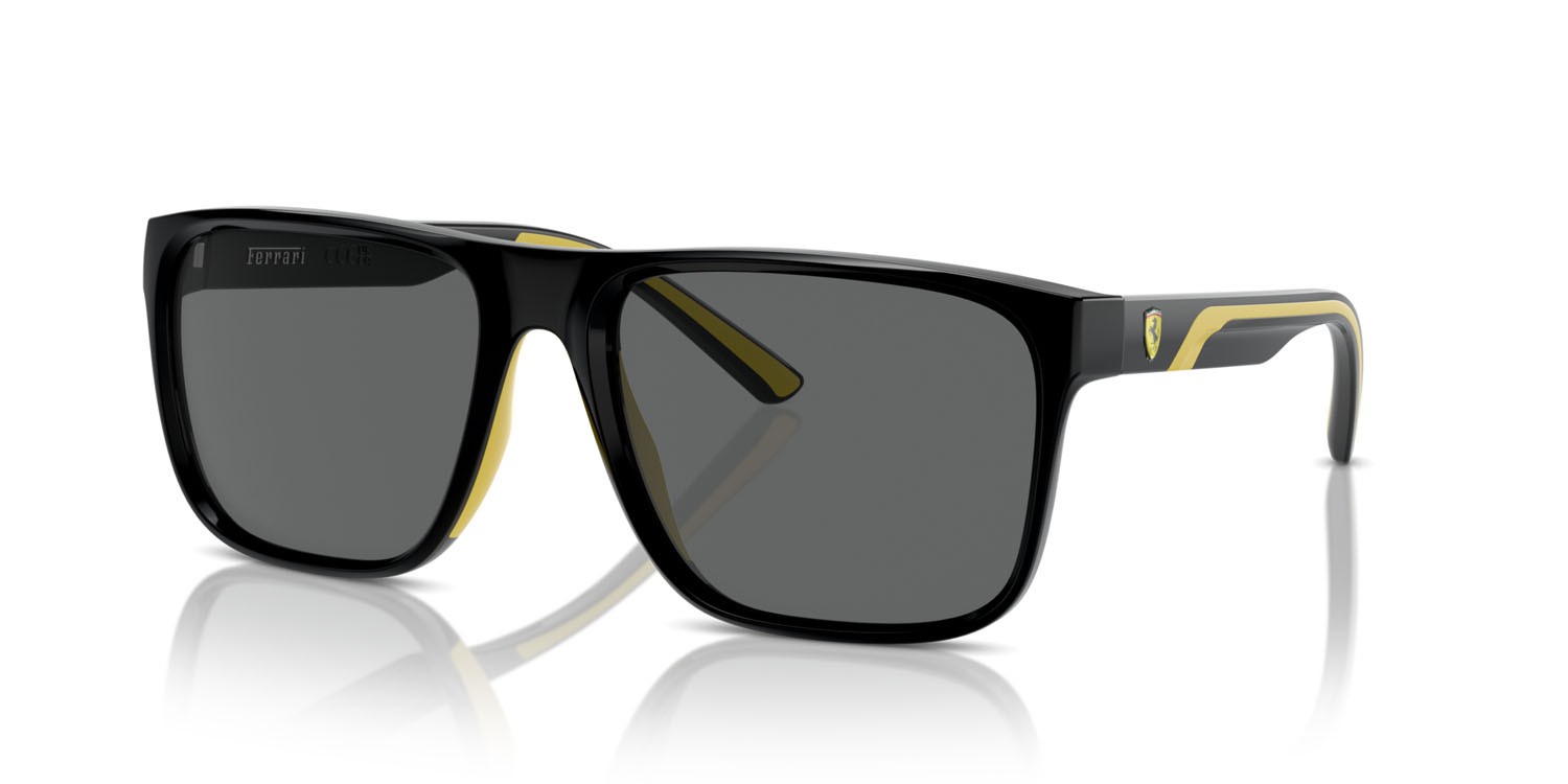 Occhiali da sole Ferrari Scuderia FZ 6002U (501/87) colore nero forma quadrato lenti grigio