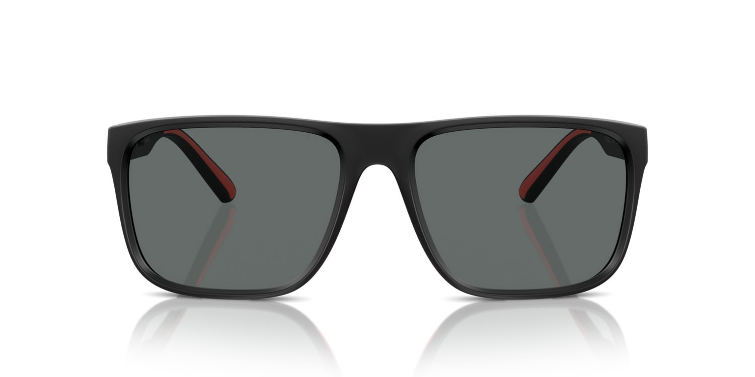 Occhiali da sole Ferrari Scuderia FZ 6002U (504/81) colore nero opaco forma quadrato lenti polarized grigia