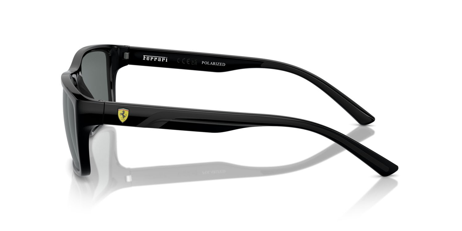 Occhiali da sole Ferrari Scuderia FZ 6003U (501/81) colore nero forma rettangolare lenti polarized grigia