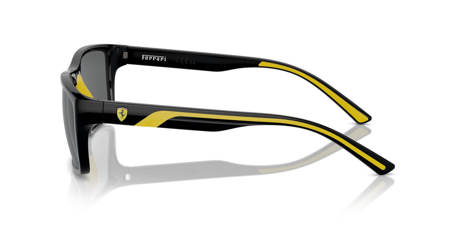 Occhiali da sole Ferrari Scuderia FZ 6003U (501/87) colore nero forma rettangolare lenti grigio