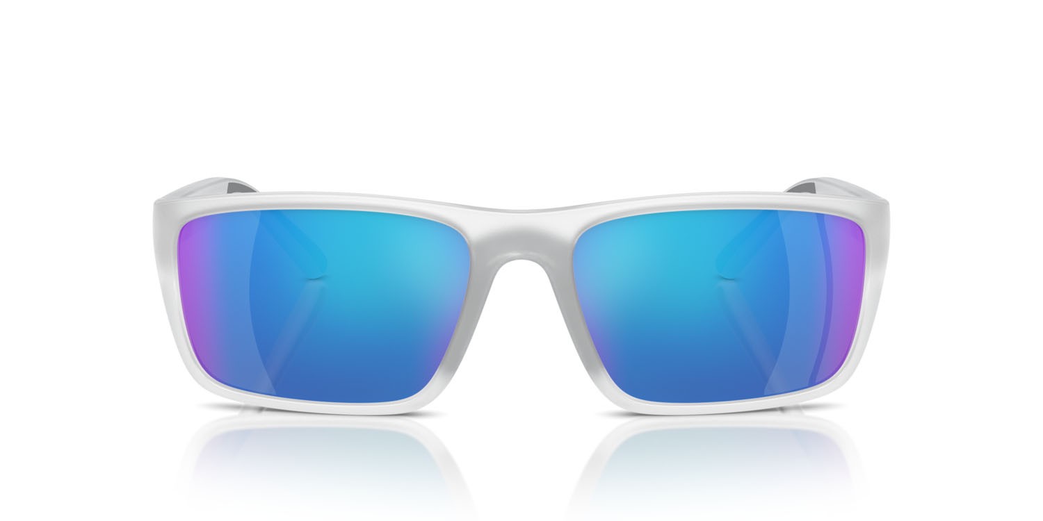 Occhiali da sole Ferrari Scuderia FZ 6003U (505/25) colore opal grey matte forma rettangolare lenti violet mirror blue