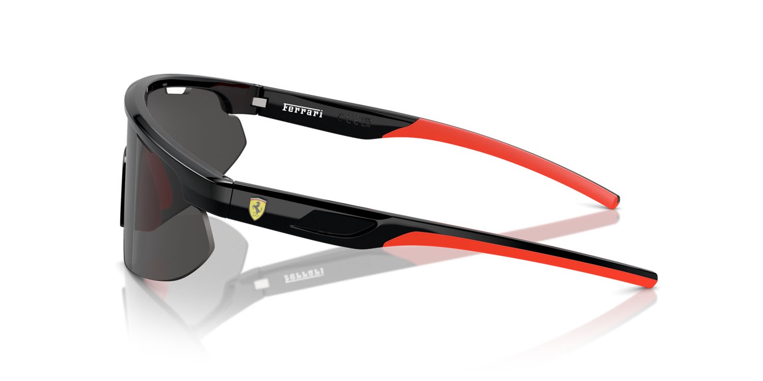 Occhiali da sole Ferrari Scuderia FZ 6004U (501/87) colore nero forma irregolare lenti grigio