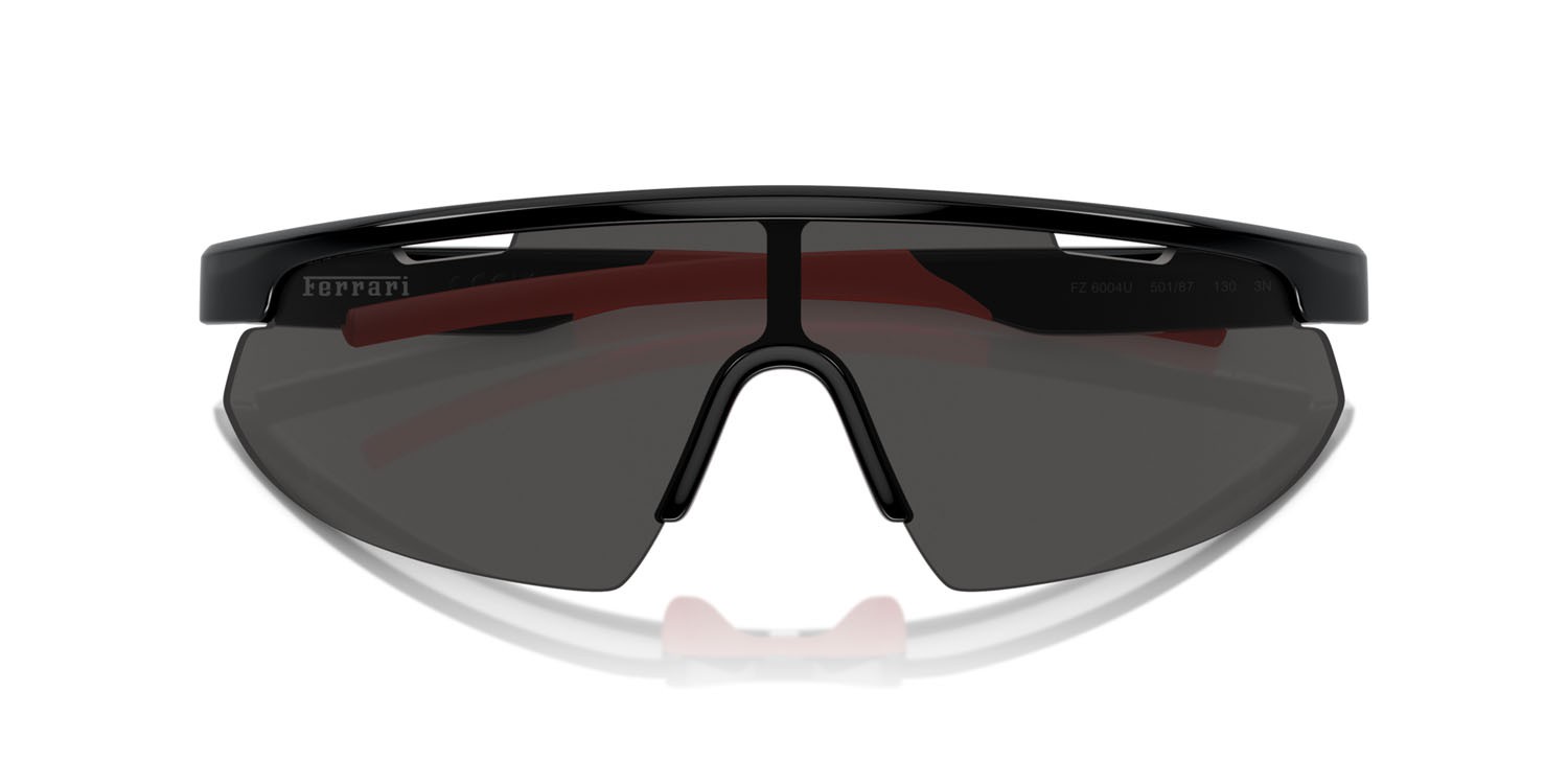 Occhiali da sole Ferrari Scuderia FZ 6004U (501/87) colore nero forma irregolare lenti grigio