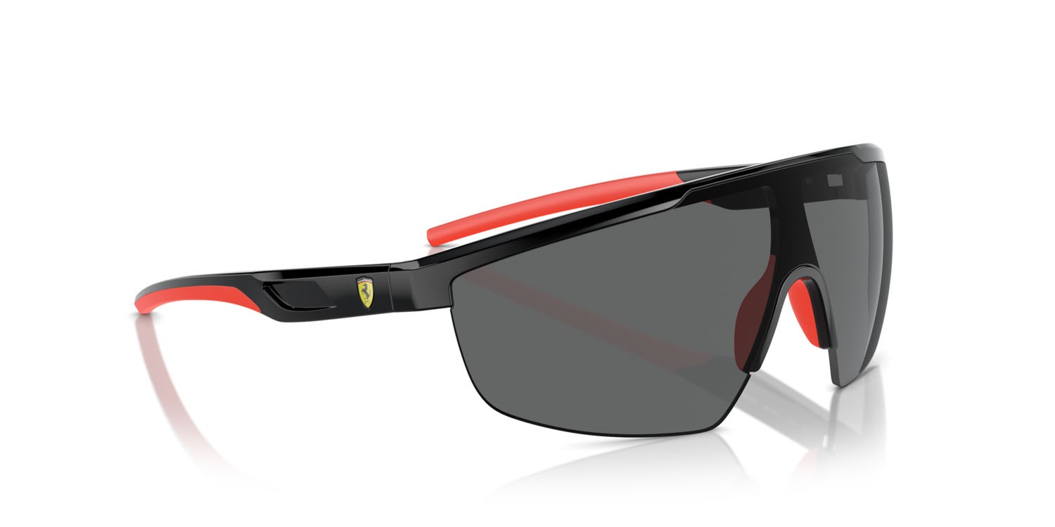 Occhiali da sole Ferrari Scuderia FZ 6005U (501/87) colore nero forma rettangolare lenti grigio