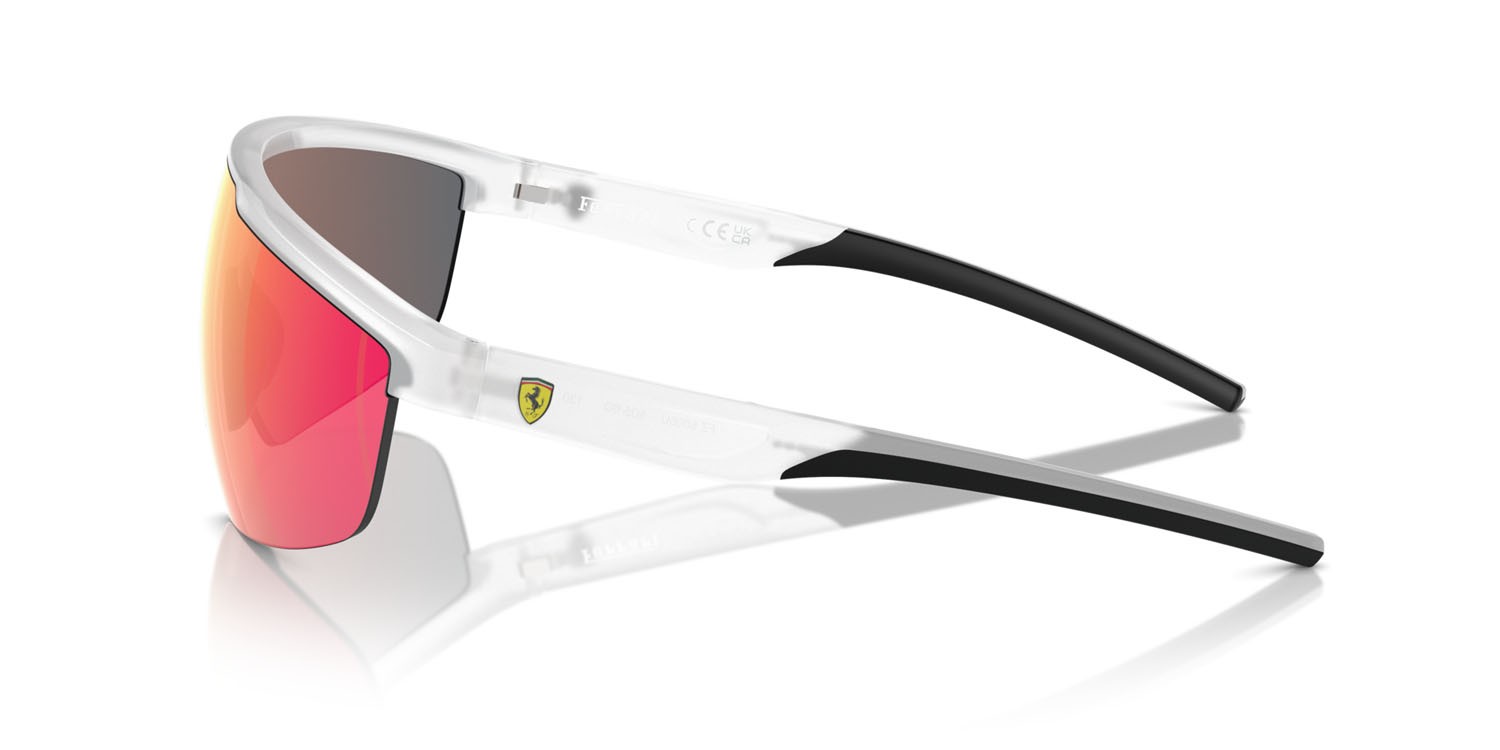 Occhiali da sole Ferrari Scuderia FZ 6005U (505/6Q) colore grigio opale forma rettangolare lenti red gold mirror