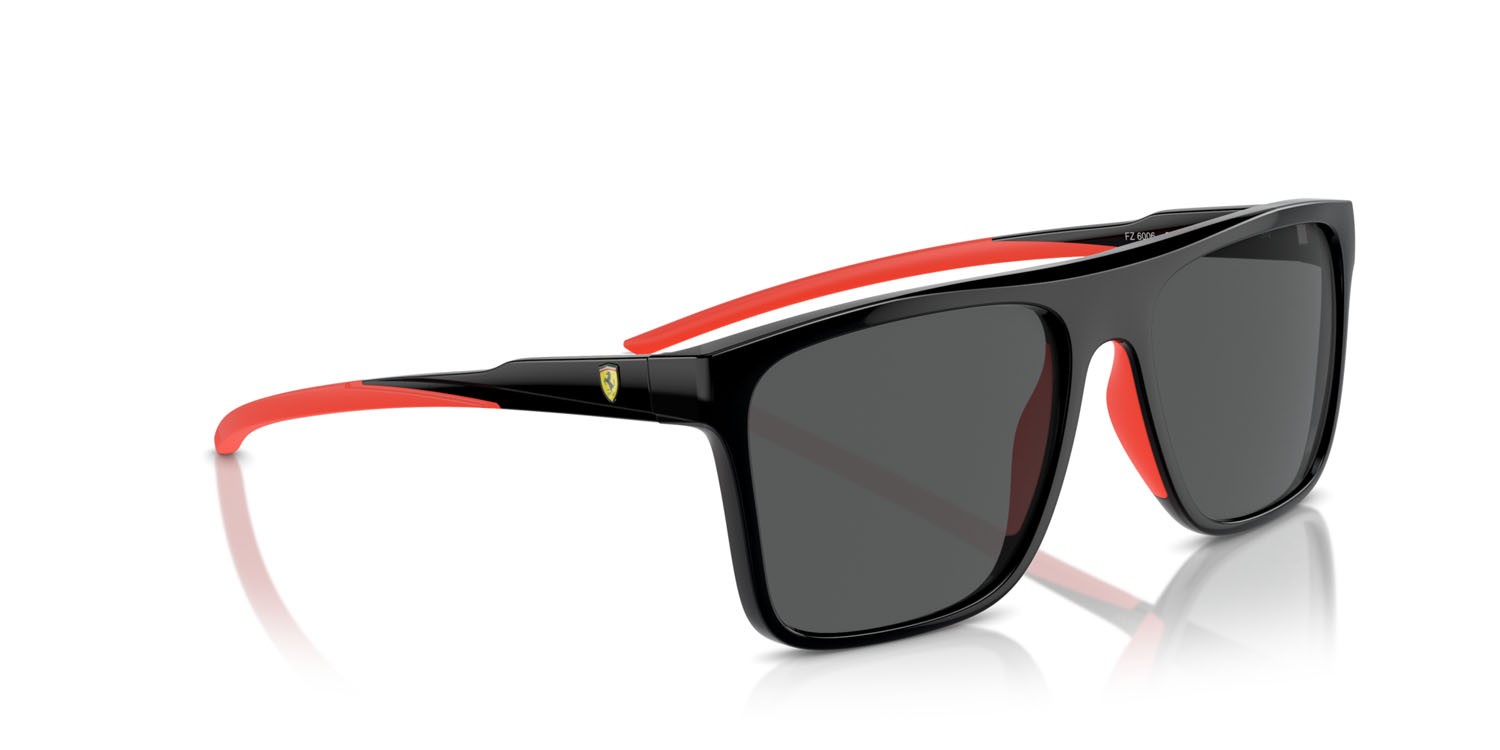 Occhiali da sole Ferrari Scuderia FZ 6006 (501/87) colore nero forma quadrato lenti grigio