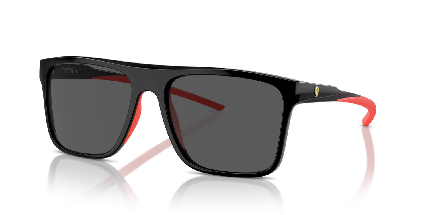 Occhiali da sole Ferrari Scuderia FZ 6006 (501/87) colore nero forma quadrato lenti grigio