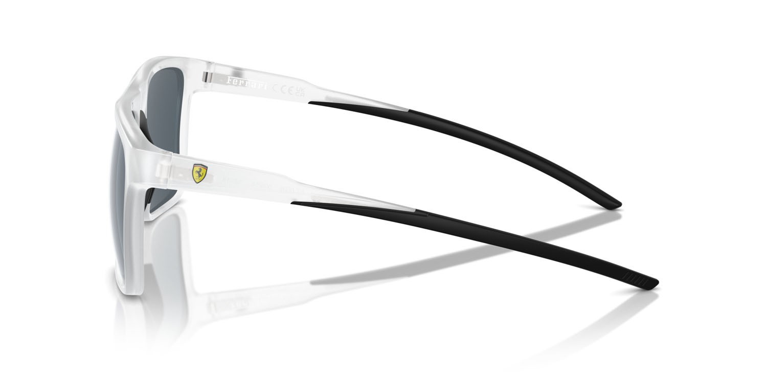 Occhiali da sole Ferrari Scuderia FZ 6006 (505/55) colore grigio trasparente forma quadrato lenti blu a specchio
